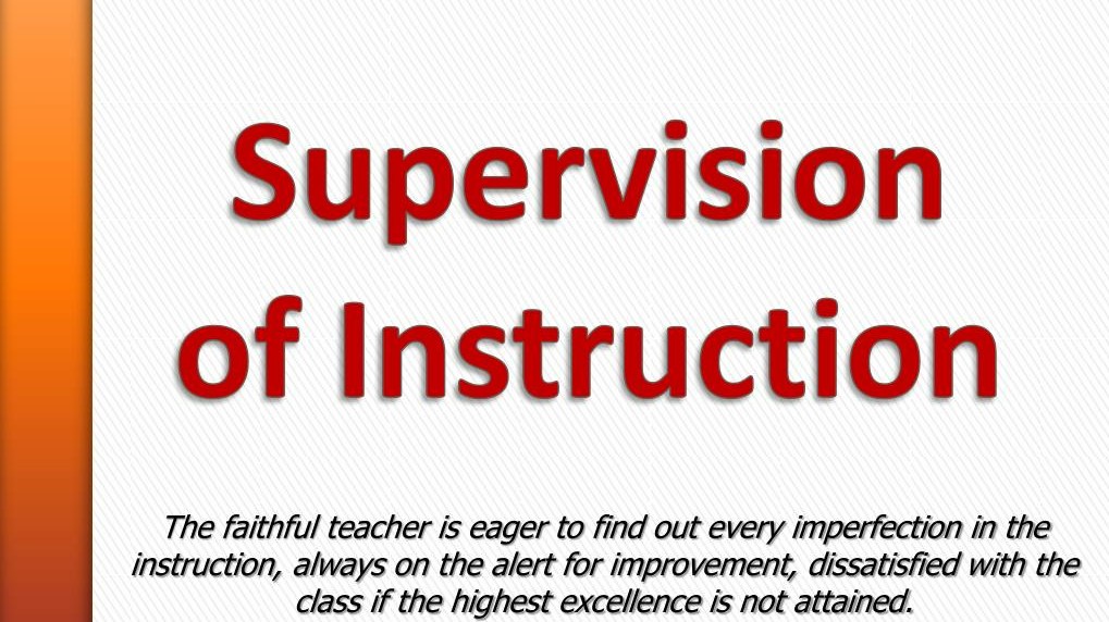 SUPERVISION OF INSTRUCTION - MAEdCIN 5-MAEDCIN LQ 4 CIN 506