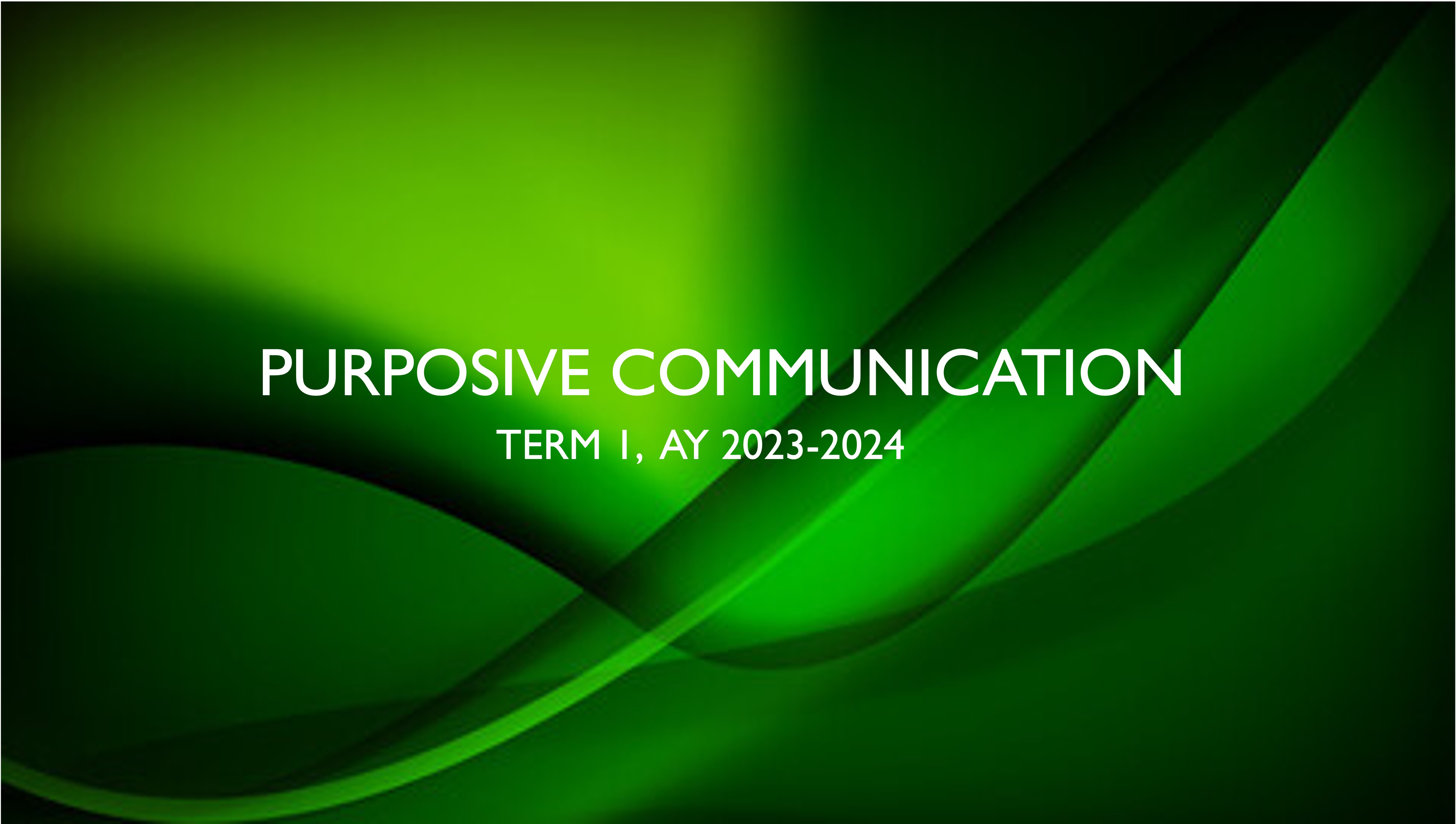 PURPOSIVE COMMUNICATION - OBTEC 1-I-3 2GED-ENG01 (M/TH 01:00PM-03:00PM/01:00PM-03:00PM)