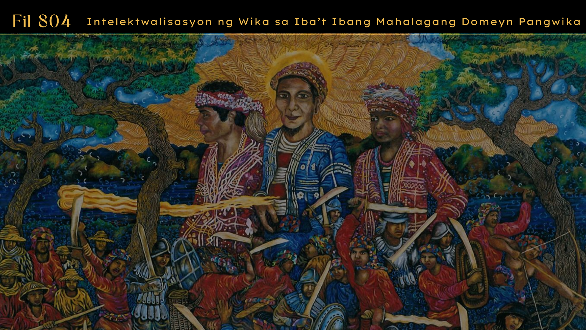 INTELEKTUWALISASYON NG WIKA SA IBA'T IBANG MAHALAGANG DOMEYN PANGWIKA - PHD FILIPINO 6-1 FIL 804(S 03:00PM-06:30PM)