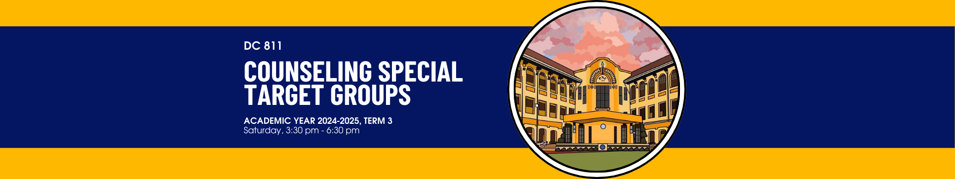 COUNSELING SPECIAL TARGET GROUPS - PHD COUNSELING 6-1 DC 811A(S 03:30PM-06:30PM)