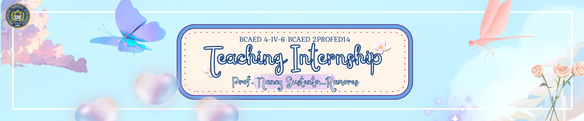 TEACHING INTERNSHIP - BCAED 4-IV-6 BCAED 2PROFED14 ( )