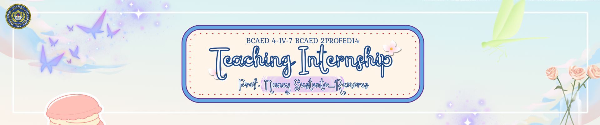 TEACHING INTERNSHIP - BCAED 4-IV-7 BCAED 2PROFED14 ( )