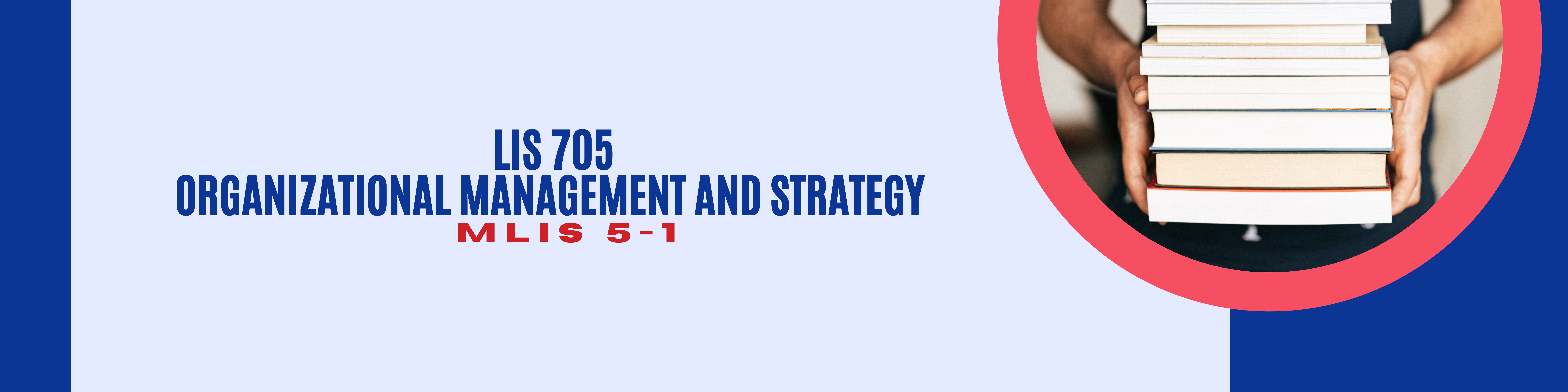 ORGANIZATIONAL MANAGEMENT AND STRATEGY - MLIS 5-1 LIS 705(S 07:00AM-10:00AM)