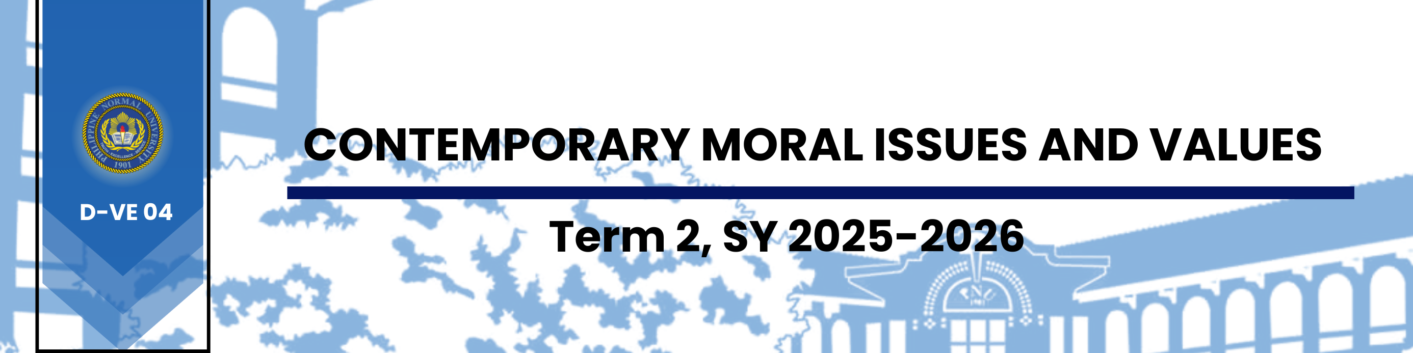 CONTEMPORARY MORAL ISSUES AND VALUES - DTVE 7-1 D-VE 04( )