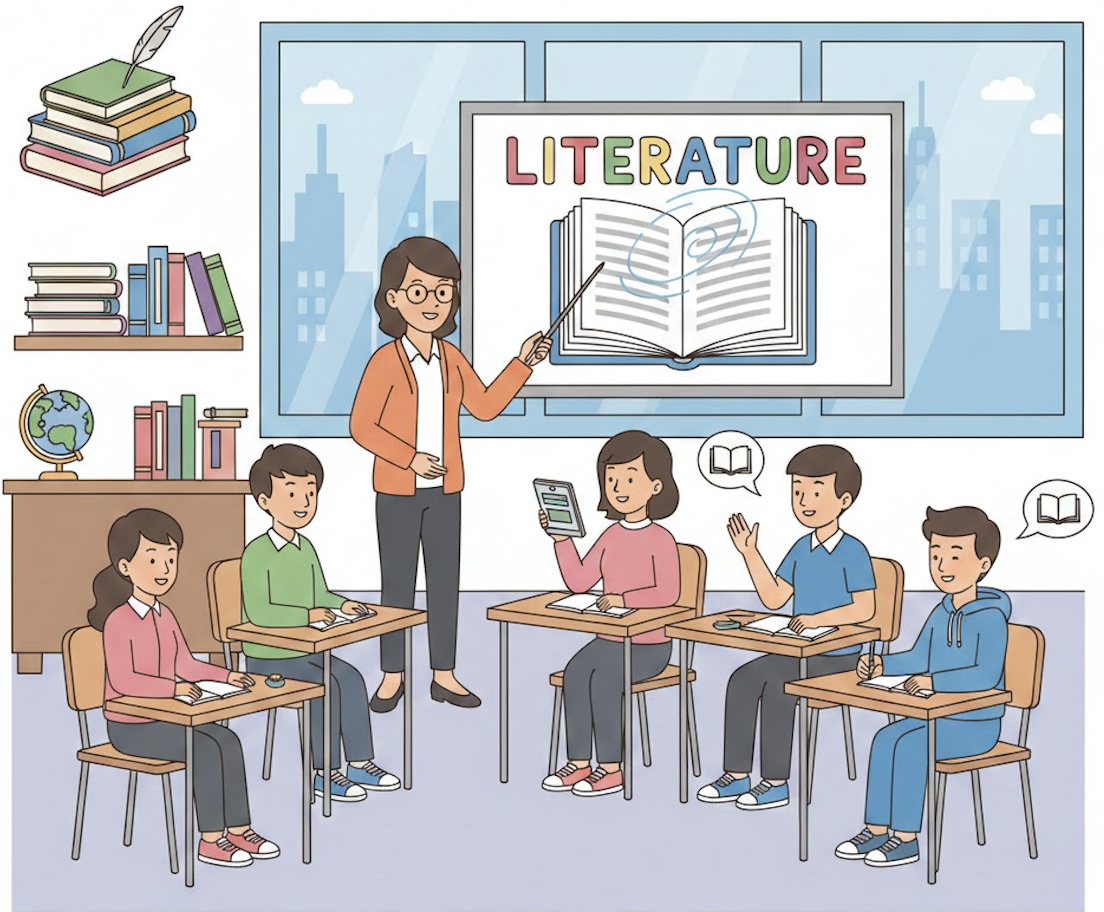 LITERATURE-BASED ENGLISH LANGUAGE TEACHING - MA ELE 5-2 ELE 703(S 07:00AM-10:00AM)