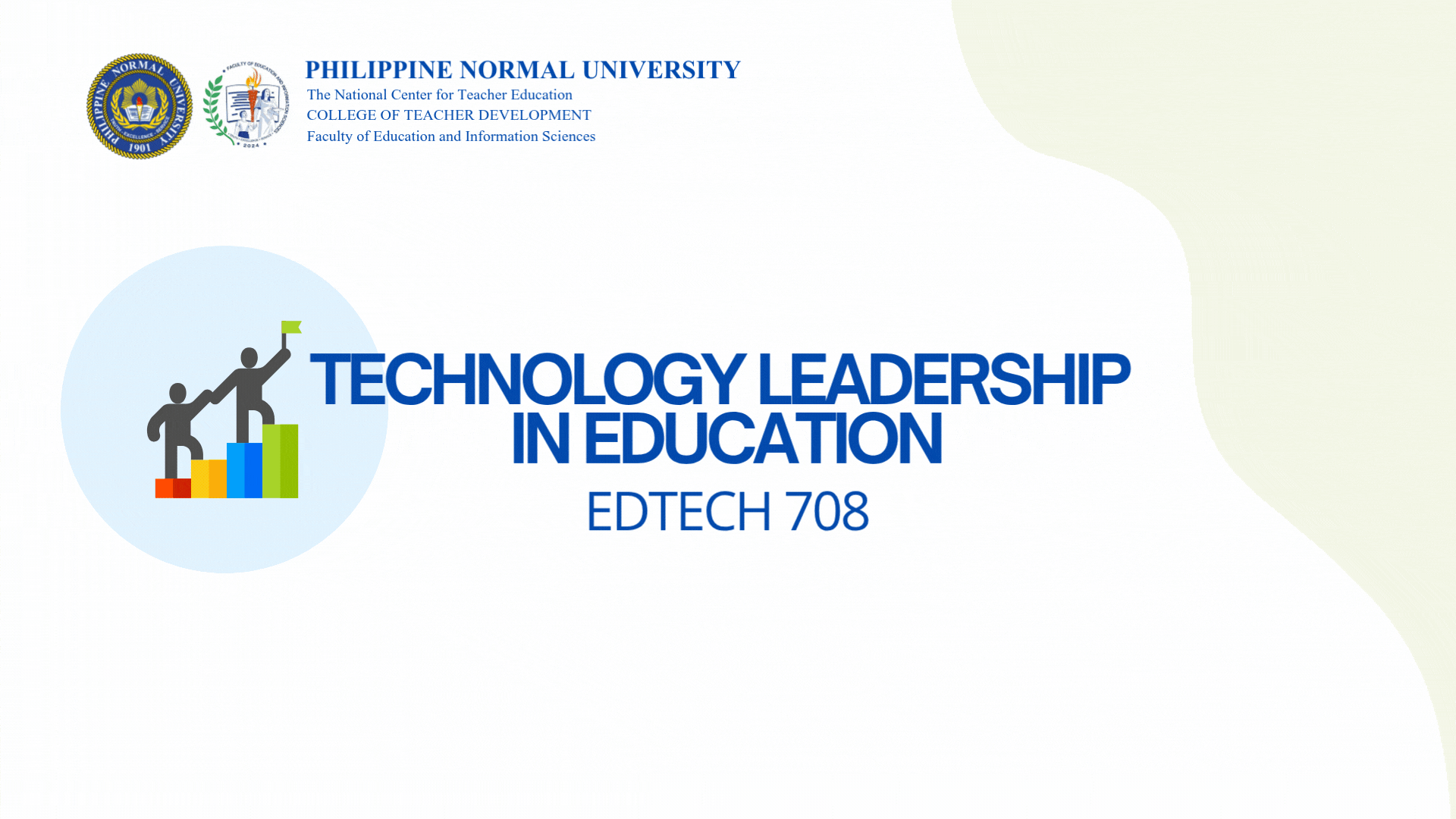 TECHNOLOGY FOR TEACHING & LEARNING ACROSS DISCIPLINE - MA ED TECH 5-1 ED TECH 708(T/TH/S 05:30PM-08:30PM/05:30PM-08:30PM/10:00AM-01:00PM)